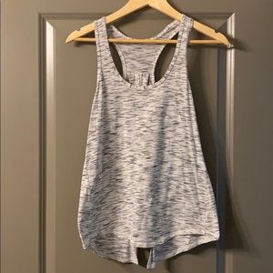 Lululemon Black and White Tie-Back Tank